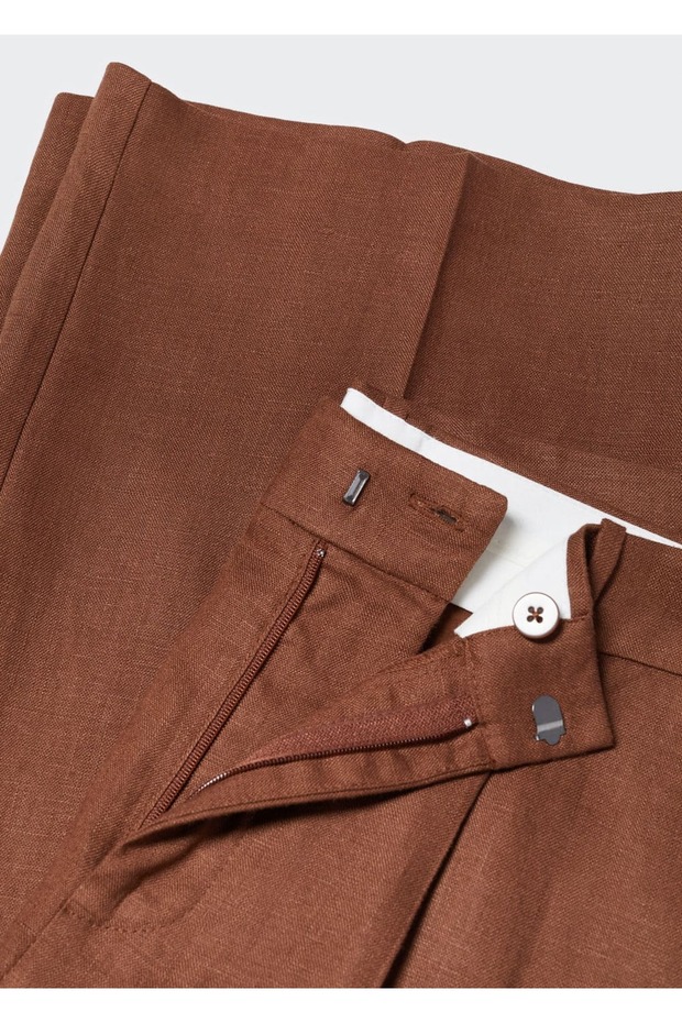 Ravne kroj Lan pantalone - 5