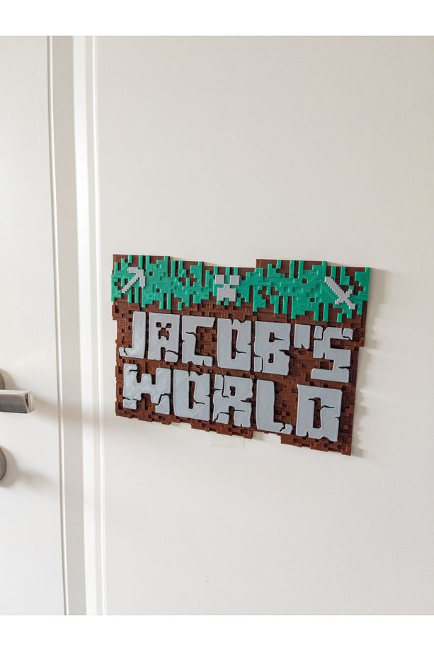 3 Boyutlu Minecraft Çocuk Odası Dekor Kapı Ve Duvar Süsü Parti Süsü - 5