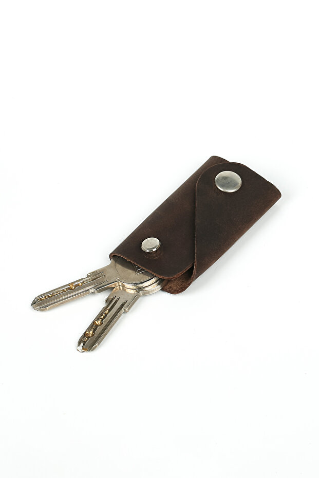 Leather Keychain 3-4 Key Capacity - Real Leather & Handmade