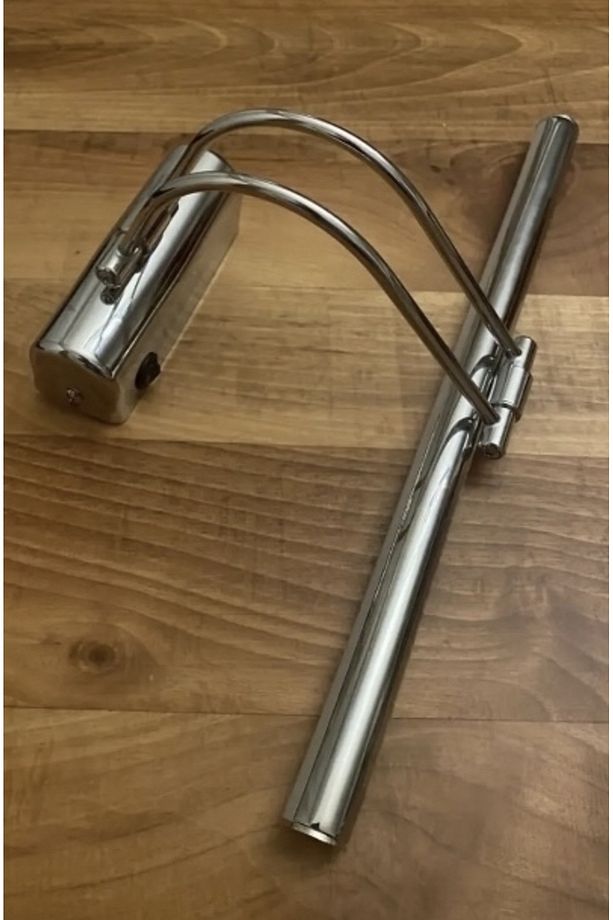 Şarjlı Flüt Aplik Krom Rengi 50 Cm - 1