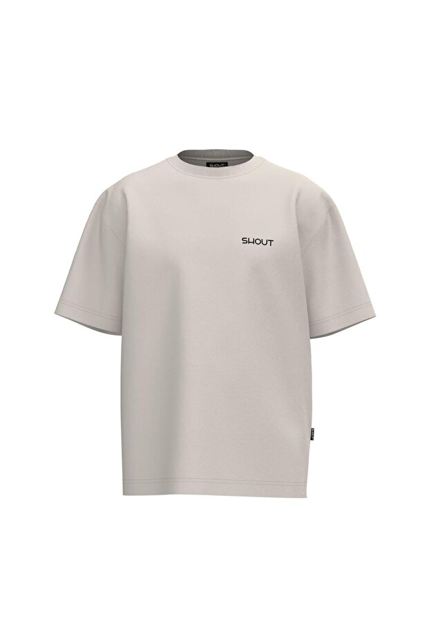 Oversize Embroidery Logo Basic Unisex T-Shirt - 1