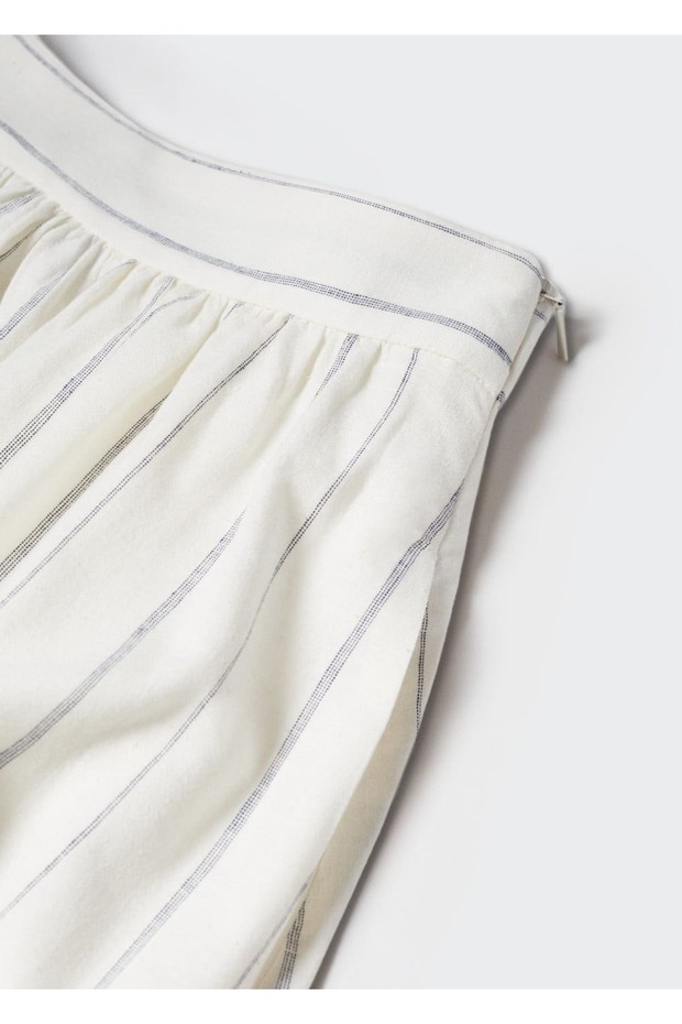 İnce çizgili etek - 6