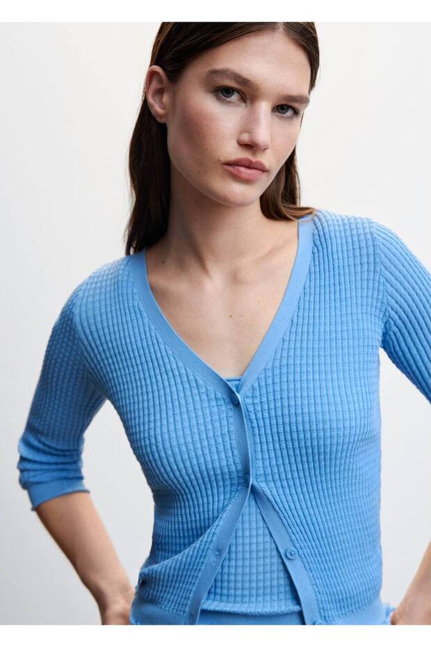 Dokulu Askılı Bluz - 8