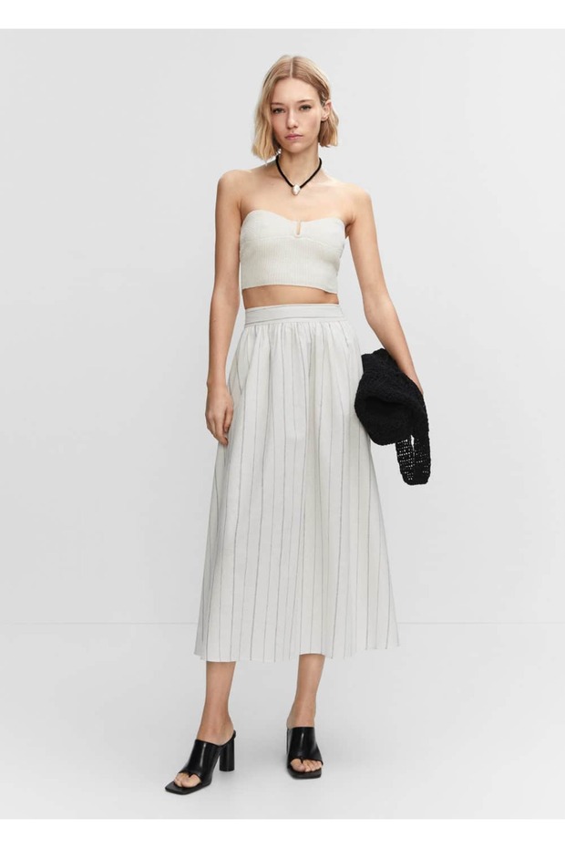İnce çizgili etek - 2