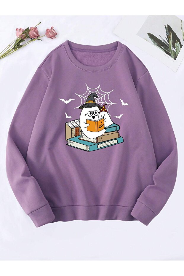 CODE ADR-SHEN EZwear Cartoon Graphic Thermal Lined Sweatshirt