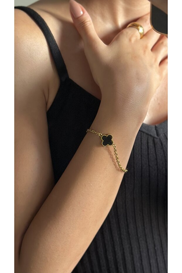 - Tek Yoncalı Çelik Bileklik - 1