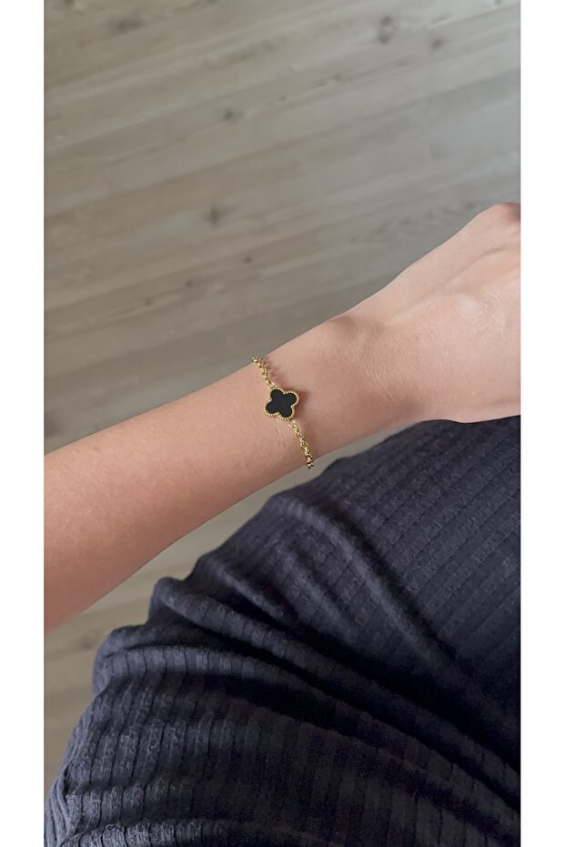 - Tek Yoncalı Çelik Bileklik - 7