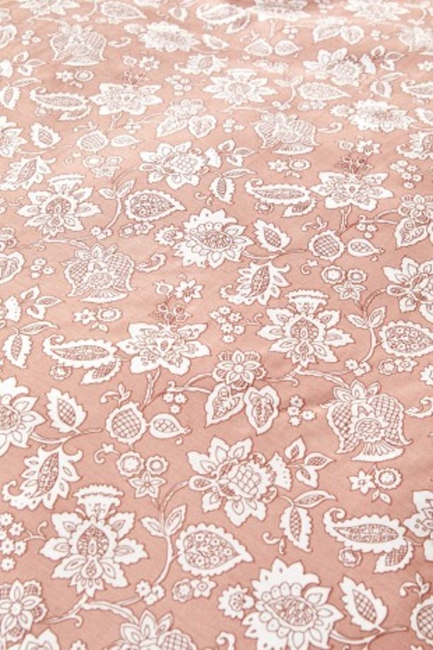 Celerina Pembe %100 Pamuk Çift Kişilik Fitted Nevresim Takımı - 4