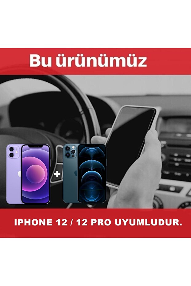 حافظة متينة ممتصة للصدمات وشفافة ومتوافقة مع هاتف Iphone 12/12Pro - 7