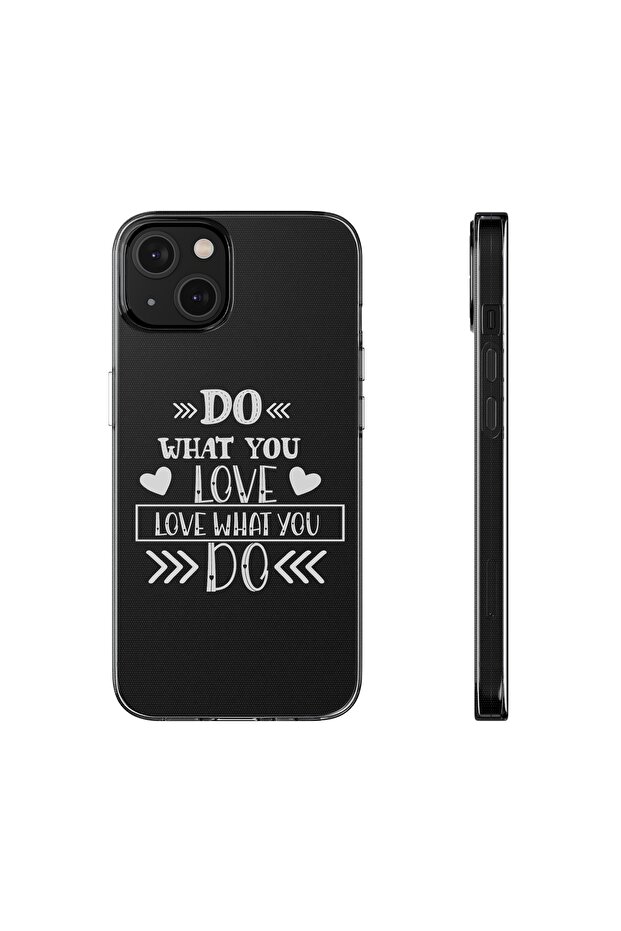 iPhone 14 Compatible Patterned Transparent Shock Absorbing Durable Case - 1