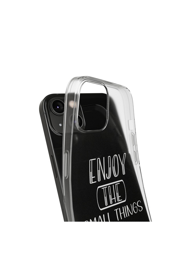 iPhone 14 Compatible Patterned Transparent Shock Absorbing Durable Case - 3