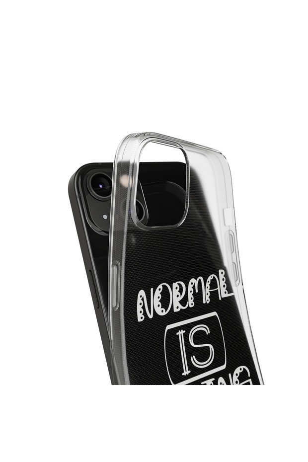 iPhone 14 Compatible Patterned Transparent Shock Absorbing Durable Case - 3