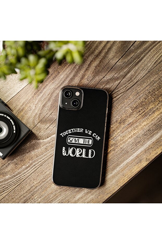 iPhone 13 Pro Compatible Patterned Transparent Shock Absorbing Durable Case - 5