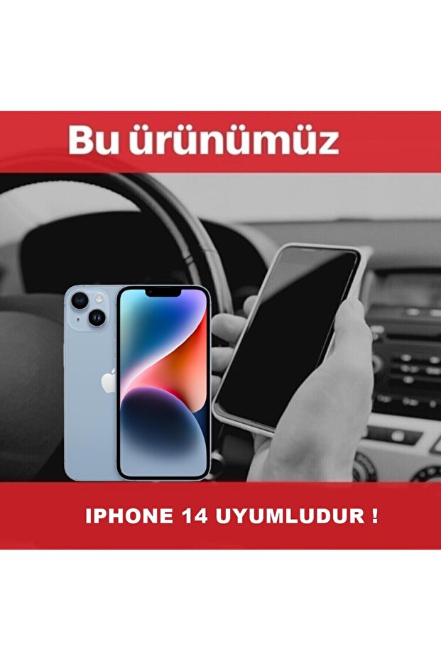 iPhone 14 Compatible Patterned Transparent Shock Absorbing Durable Case - 7