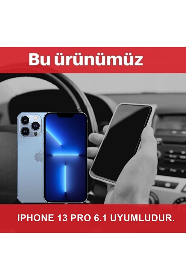 iPhone 13 Pro Compatible Patterned Transparent Shock Absorbing Durable Case - 7