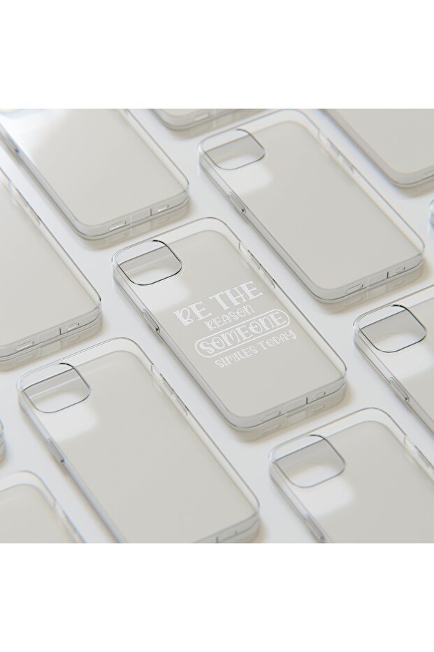 iPhone 14 Pro Max Compatible Patterned Transparent Shock Absorbing Durable Case - 6