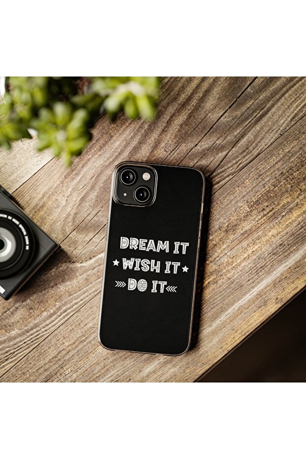 iPhone 13 Pro Compatible Patterned Transparent Shock Absorbing Durable Case - 5