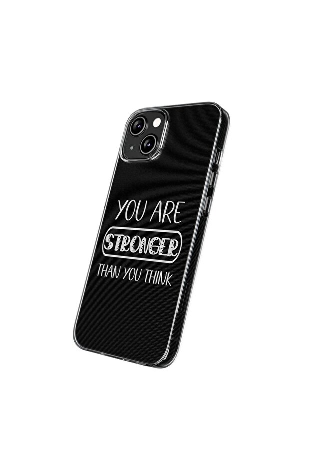 iPhone 14 Pro Compatible Patterned Transparent Shock Absorbing Durable Case - 2