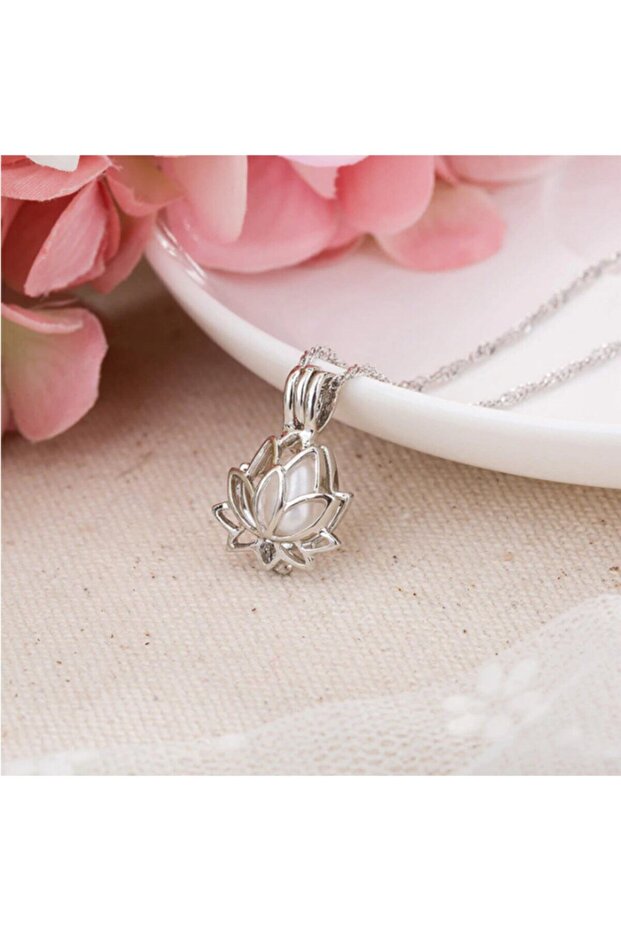 Glow in the Dark Necklace - Lotus Flower
