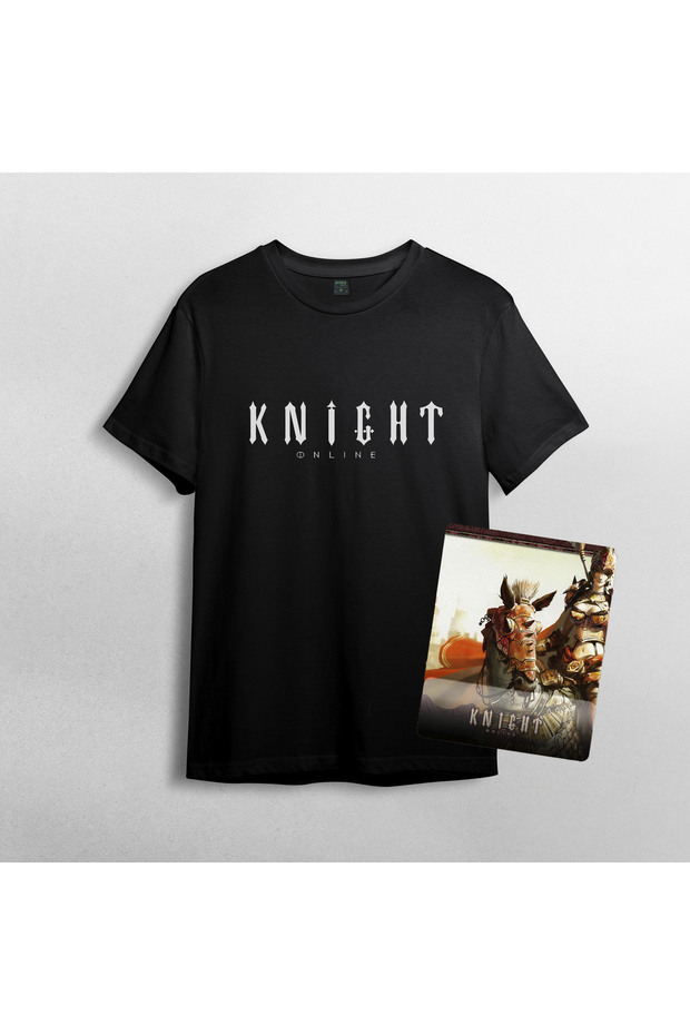 Knight Online 100% Cotton Crew Neck T-shirt and Mousepad Set
