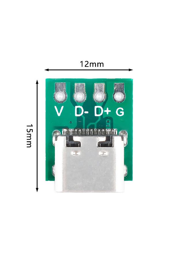 USB Type C 4 Pin DIP Çevirici Pcb Usb Dip Adaptör Kart - 2