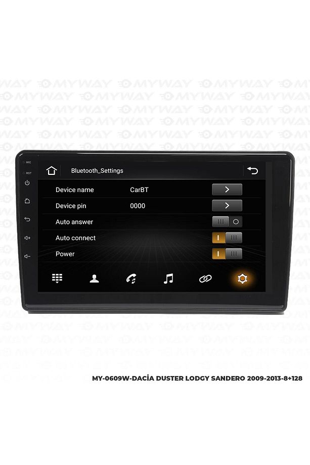DACİA DUSTER ANDROİD 12 MULTİMEDYA CARPLAY 4GB RAM+64GB HDD 2009-2013 NAVİGASYON EKRAN - 3