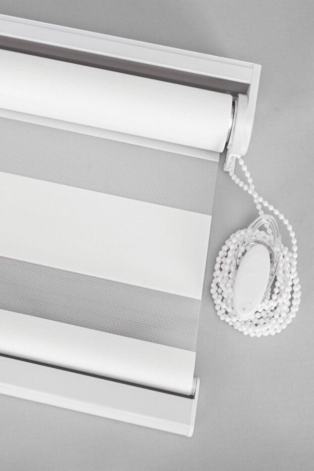 Beyaz Bambu Zebra Stor Perde - 3