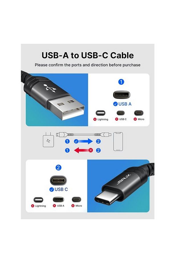 Profesyonel Serisi USB To Type-C 3 Amper Hızlı Şarj ve Data Kablosu 1 Metre CC0011 - 2