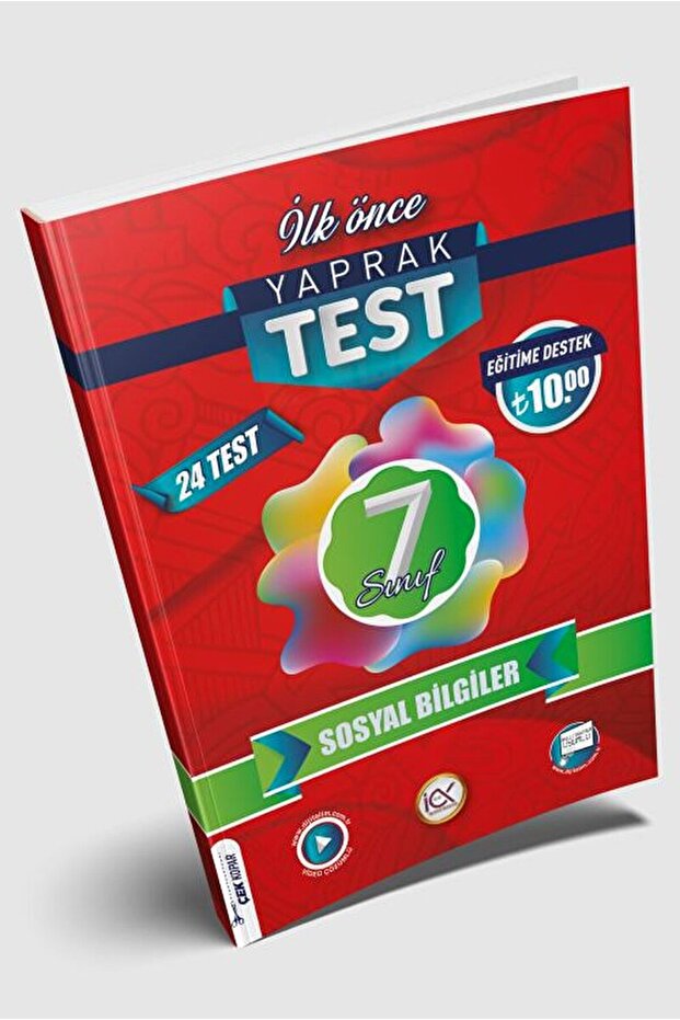 7. Sınıf Sosyal Bilgiler Yaprak Test / Kolektif / İlk Önce Yayıncılık / 9786258348064 - 1
