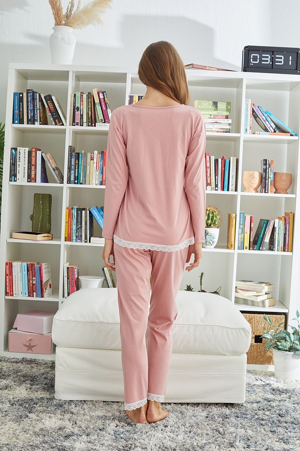 Pamuklu Örme Pijama Takım - 3
