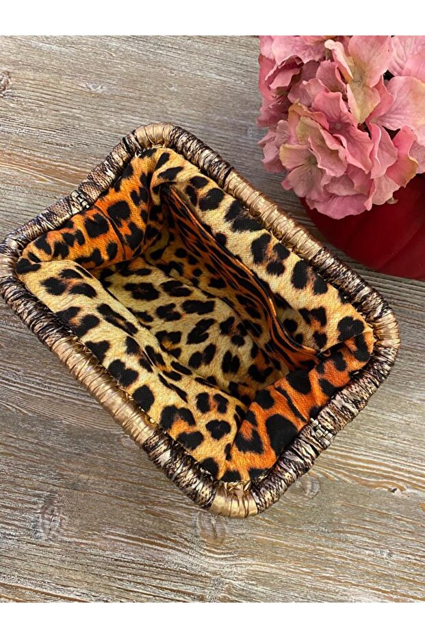 Deri ip makrome örme cluch çanta - 8