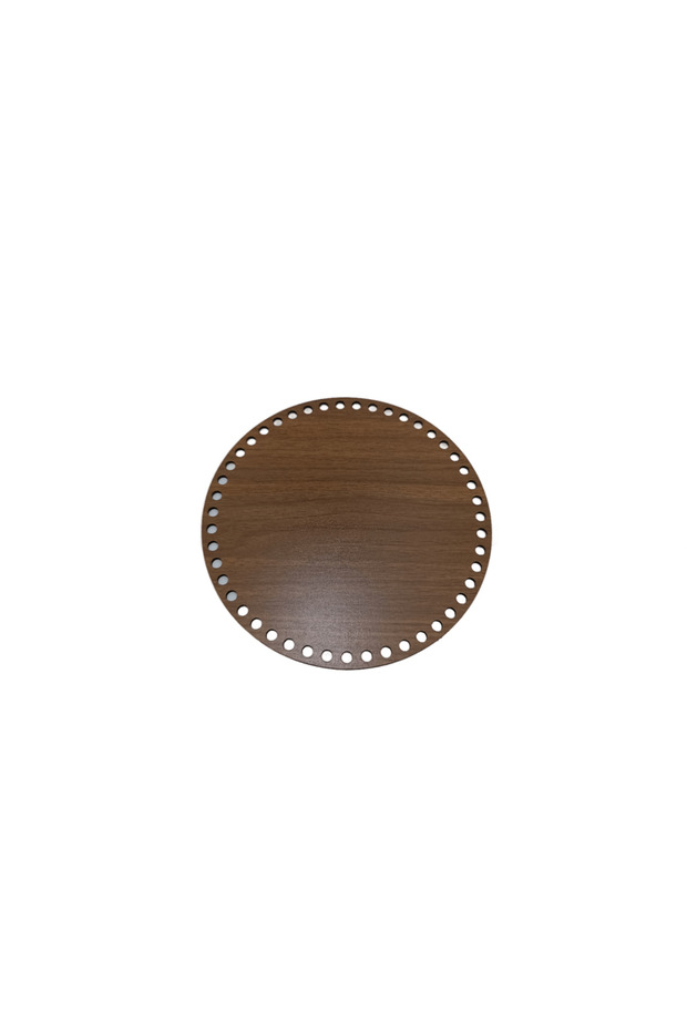 3mm 30cm Wooden Round Basket Tray Knitting Plate Charger Perforated Base Crochet Basket Base