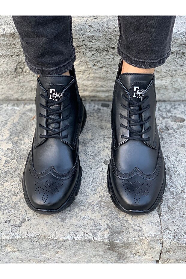 Erkek Hakiki Deri Bot - 3