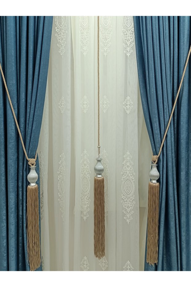 Background Curtain Ceiling Tie Tassel Braçol Set
