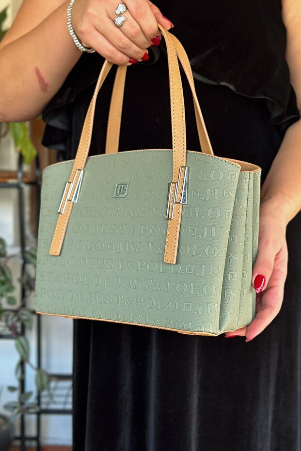 Women's 5-Compartment Hand and Shoulder Bag 4030-Gd -Gzd-