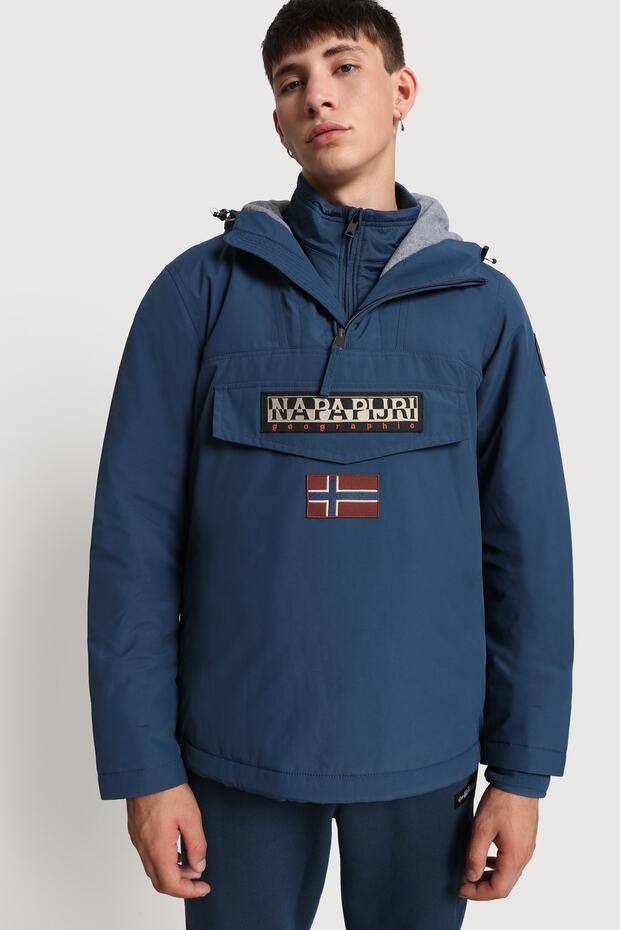 Pánský kabát - modrý - 1