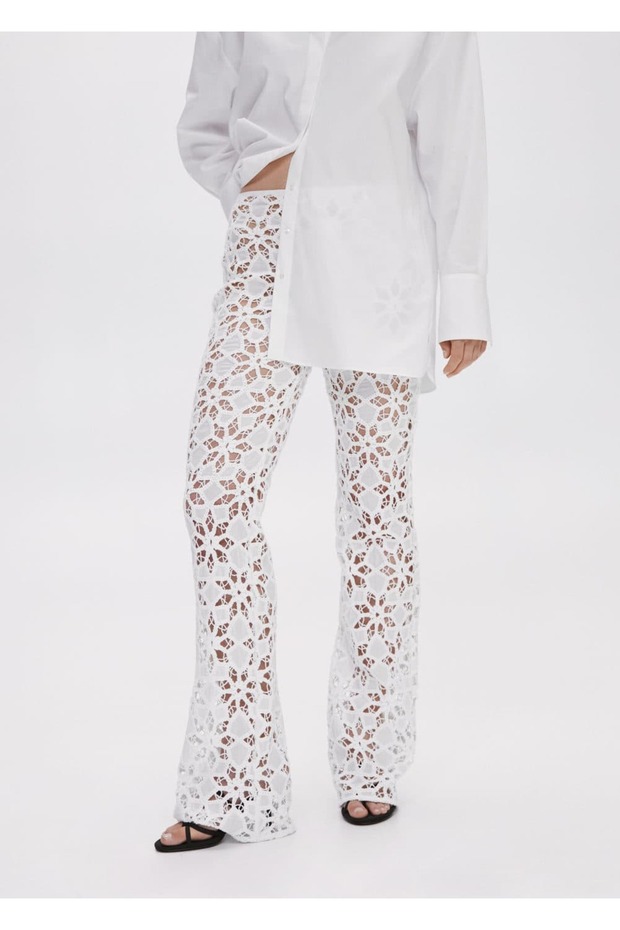 Kroşe palazzo pantolon - 19