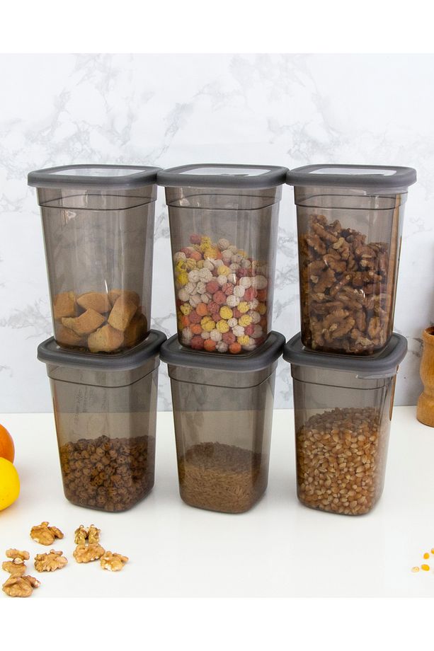 6 Adet Dikdörtgen Saklama Kabı - 1,1 Lt. 1100 Ml. 50880 - 3