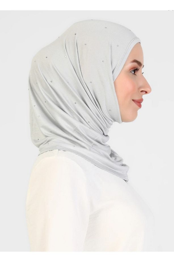 ASYA TAŞLI BONE - GRİ - 4