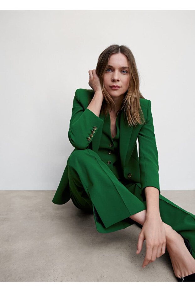 Gerade geschnittene Stoffhose - 7