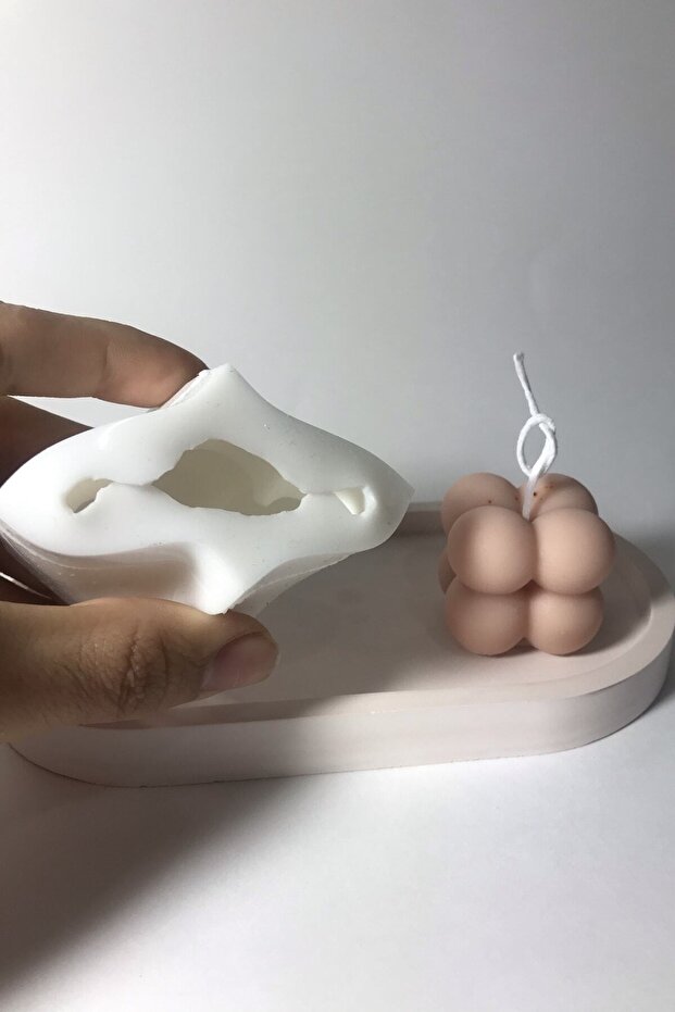 Mini Bubble Mum Silikon Kalıp, Mini Bubble Candle - 4