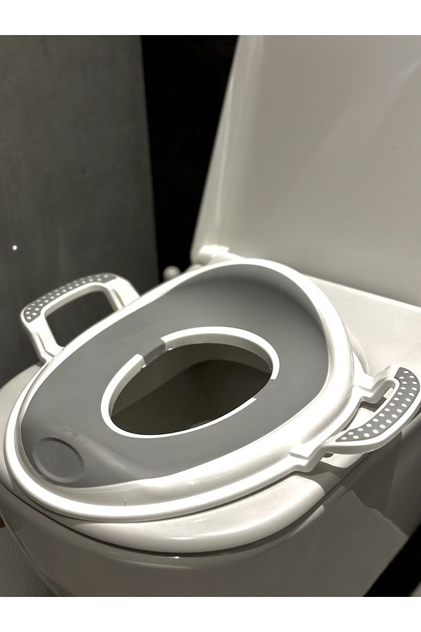 Çocuk Banyo Set, Çift Basamak Tabure ve Kaydırmaz silikon Klozet adaptörü, Eğitici Set - 3