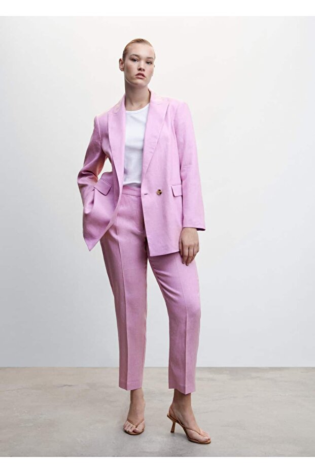 Keten Jogger Pantolon - 7