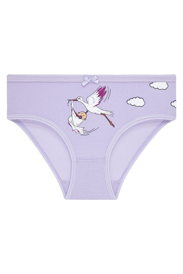 Kız Çocuk 5'li Paket Renkli Slip Külot - Sevimli Leylekler - - 8
