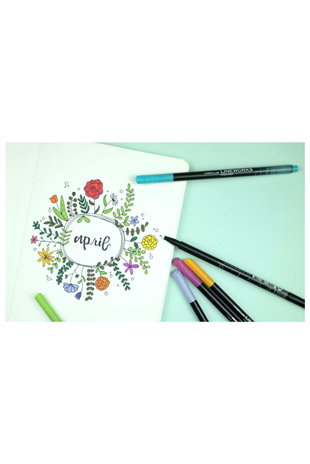 Lineworks Fineliner Pastel Renkler - 2