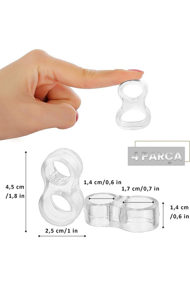 4 Adet Kapı Kolu Pencere Stoperi, Kapı Arkası Duvar Koruyucu Tampon, Silikon Durdurucu - 6