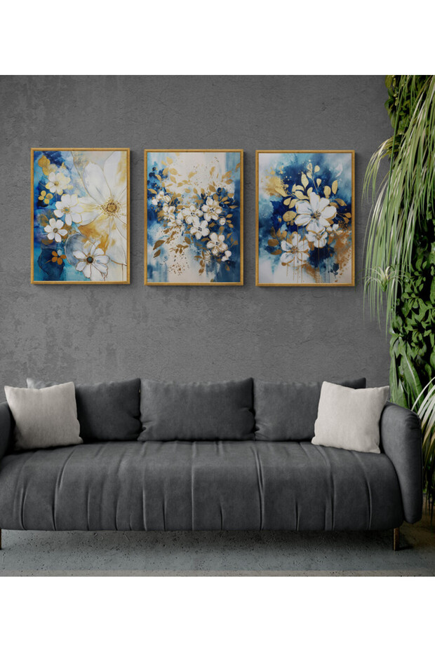 Çerçeveli Ahşap Tablo Seti 3 Parça - 3