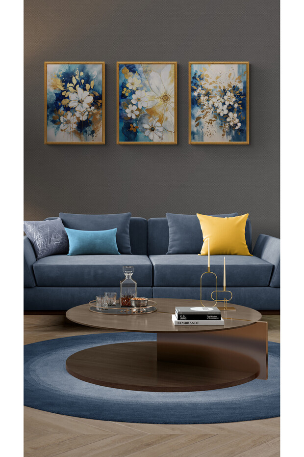 Çerçeveli Ahşap Tablo Seti 3 Parça - 2