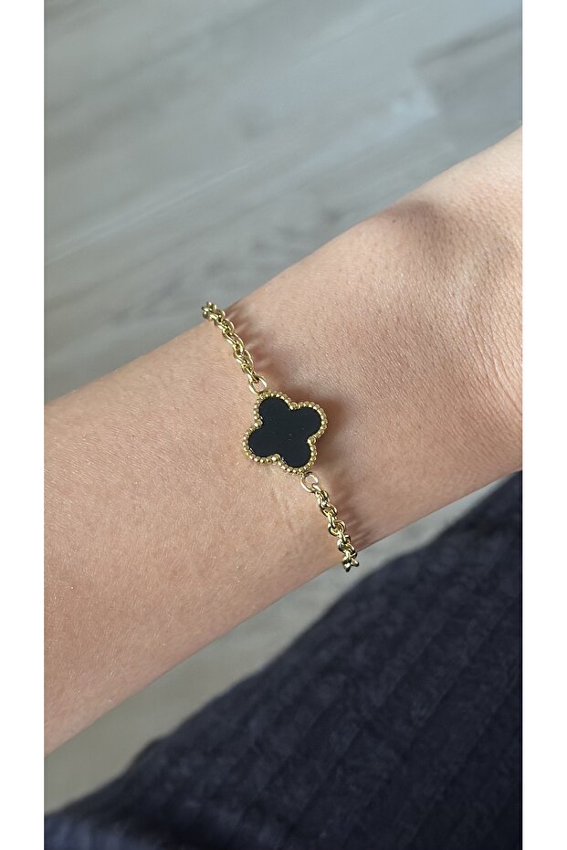 - Tek Yoncalı Çelik Bileklik - 2