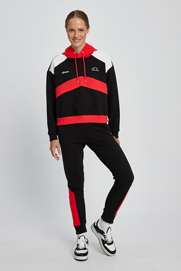 Kadın Kapüşonlu Sweatshirt EF062-BK - 1